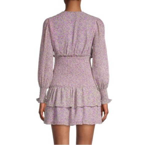 LUSH Floral-Print Smocked Mini Dress - Picture 3 of 7